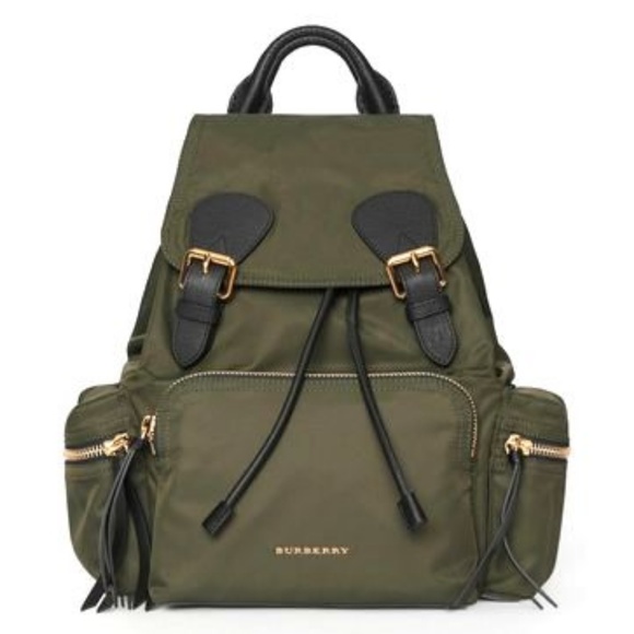 Burberry Medium Rucksack - Green Nylon Leather - Picture 8 of 8
